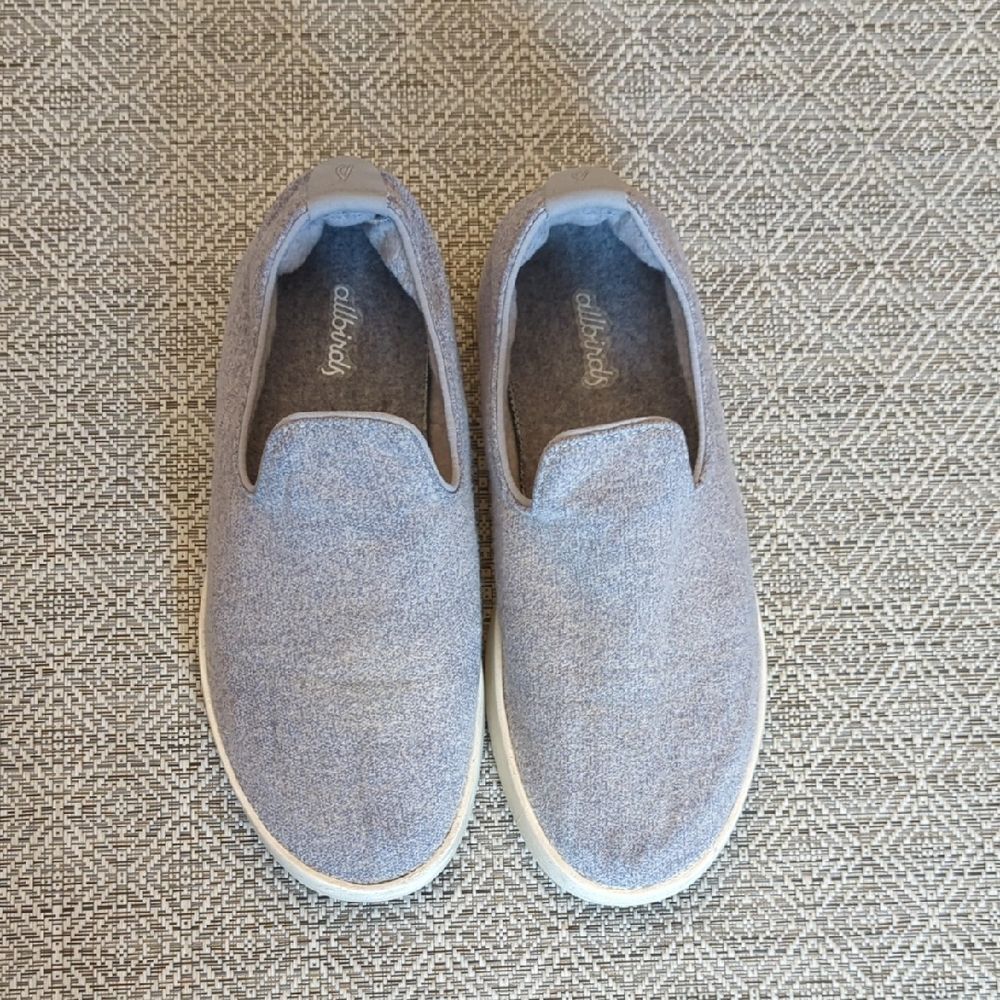Allbirds Light Gray Wool Lounger Casual Slip-Ons - Picture 1 of 12